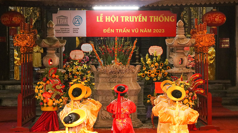 Lễ hội truyền thống Đền Trấn Vũ 2023.