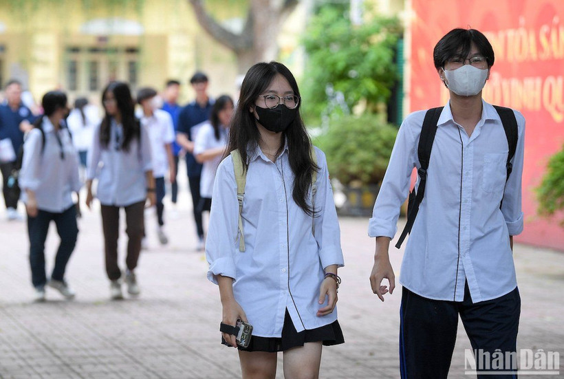 Thí sinh tại Kỳ thi tốt nghiệp THPT năm 2024. (Ảnh: THẾ ĐẠI)