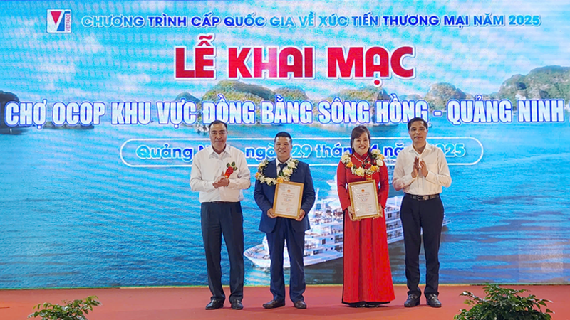 Khai mạc Hội chợ OCOP khu vực Đồng bằng sông Hồng-Quảng Ninh 2025.