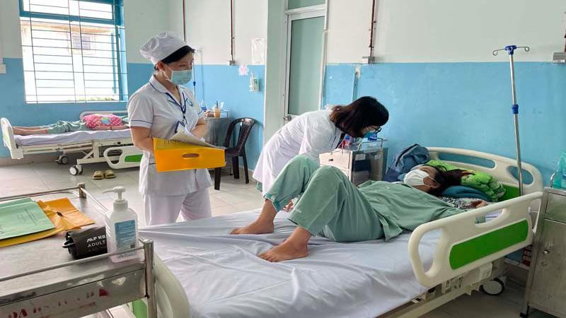 Bệnh nhân tại Bệnh viện đa khoa khu vực Hóc Môn, TP Hồ Chí Minh (Ảnh minh họa: Linh Bảo).