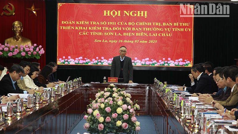 Hội nghị công bố Quyết định kiểm tra của Bộ Chính trị.