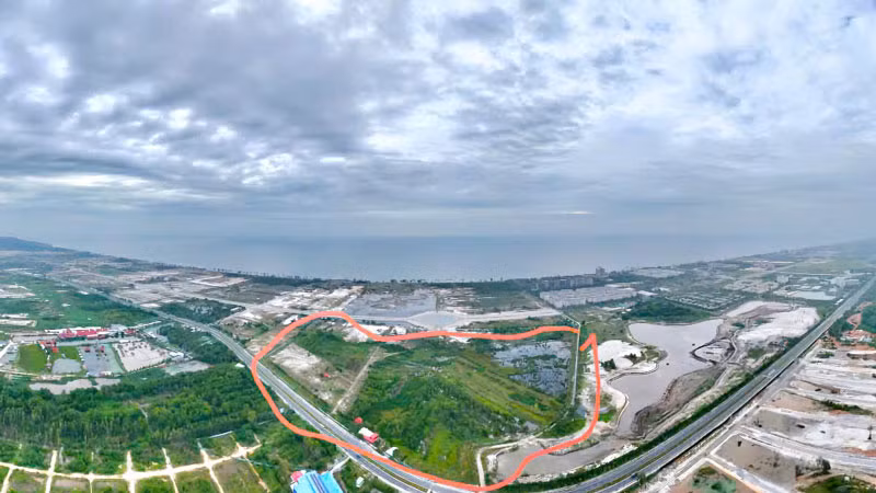 Vị trí đất bà Trần Thị Hồng cho rằng mình nhận chuyển nhượng và khai phá. 