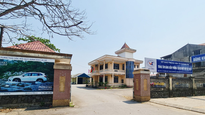Trung tâm Đăng kiểm phương tiện cơ giới thủy bộ Quảng Trị.