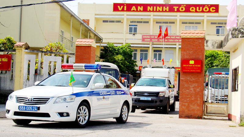 Các lực lượng ra quân tấn công, trấn áp tội phạm ma túy trên địa bàn thành phố Phú Quốc. 