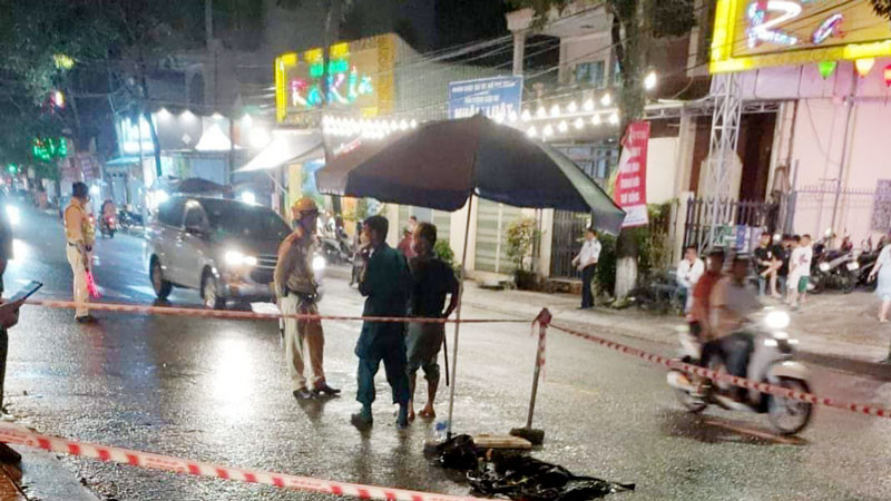 Hiện trường vụ án mạng. 