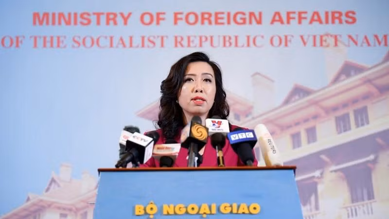 Người phát ngôn Bộ Ngoại giao Việt Nam Lê Thị Thu Hằng. (Ảnh: Bộ Ngoại giao Việt Nam)