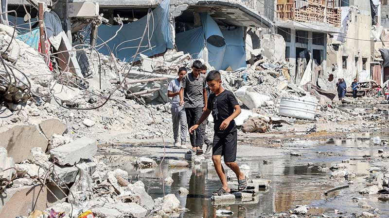 Khu vực tị nạn của người Palestine ở phía bắc Dải Gaza.