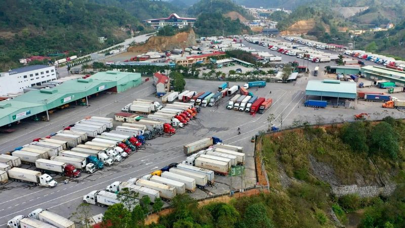Cửa khẩu quốc tế Hữu Nghị tỉnh Lạng Sơn.