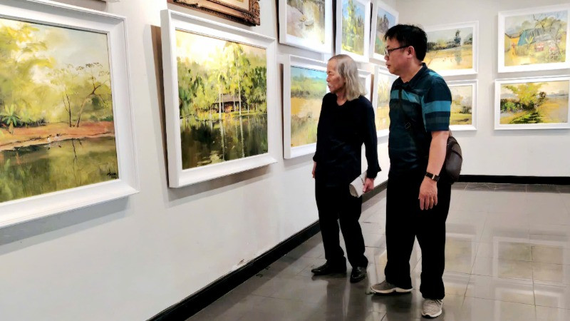 Quang cảnh triển lãm "Sắc quê 3".