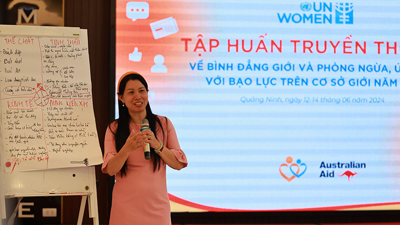 Hình ảnh tại buổi tập huấn. (Ảnh: UN Women tại Việt Nam)