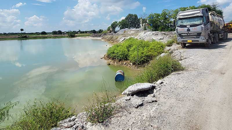 Khu đất được quy hoạch làm sân golf trên bãi sông thuộc TP Hải Dương.