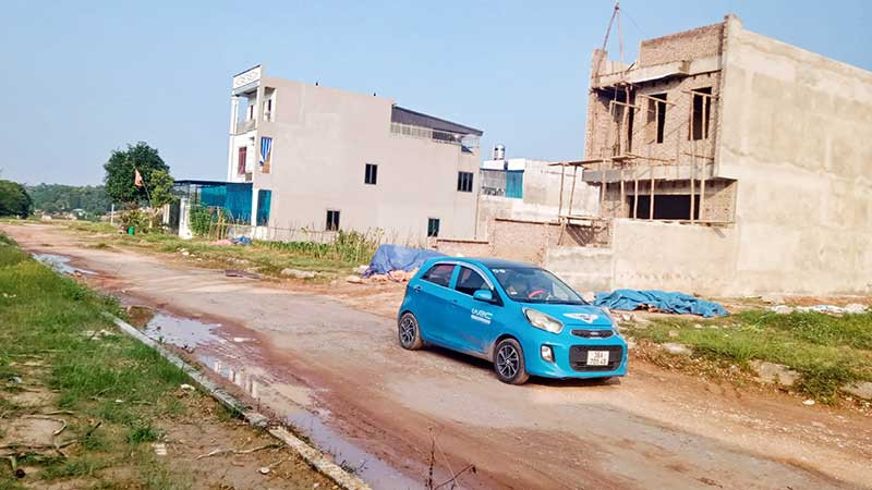 Khu tái định cư Tân Tiến ở xã Tân Quang, thành phố Sông Công, Thái Nguyên chưa hoàn thiện hạ tầng.