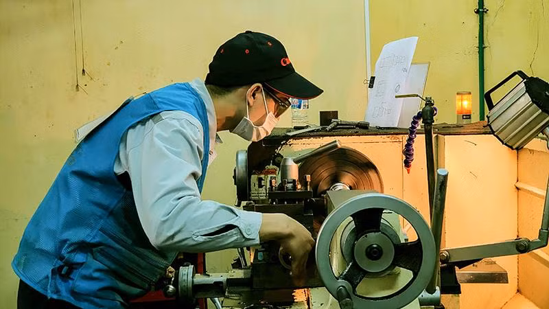 Đào tạo tại Trường cao đẳng Nghề công nghiệp Hà Nội. (Ảnh: HNIVC).