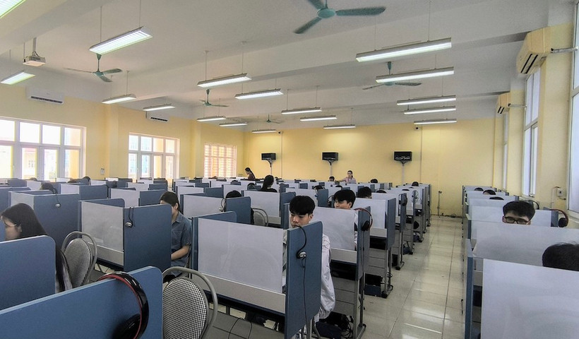 Thí sinh dự thi Đánh giá năng lực năm 2024. Ảnh: VNU