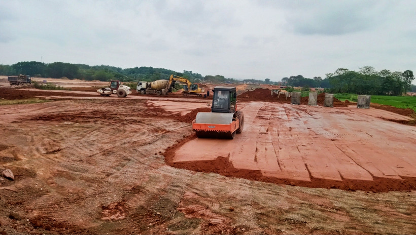 Dự án đường liên kết Thái Nguyên-Bắc Giang-Vĩnh Phúc đang được triển khai thi công.