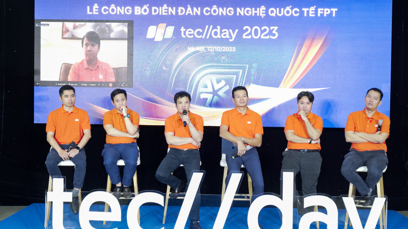 Lãnh đạo Tập đoàn FPT chia sẻ trong Lễ công bố diễn đàn công nghệ quốc tế FPT Techday 2023