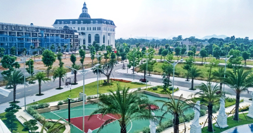 Cây xanh tại Khu đô thị Danko Thái Nguyên.