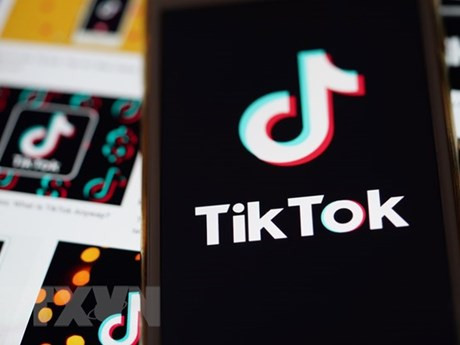 Biểu tượng của TikTok. (Ảnh: AFP/TTXVN)
