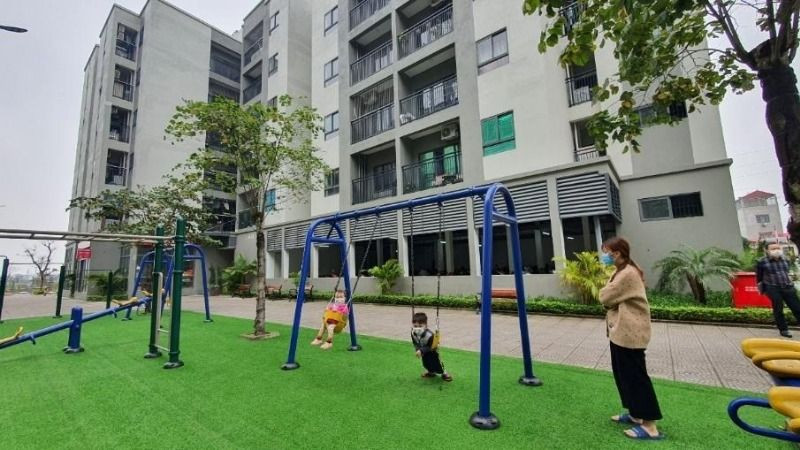 Khu nhà ở xã hội tại huyện Mê Linh, Hà Nội.