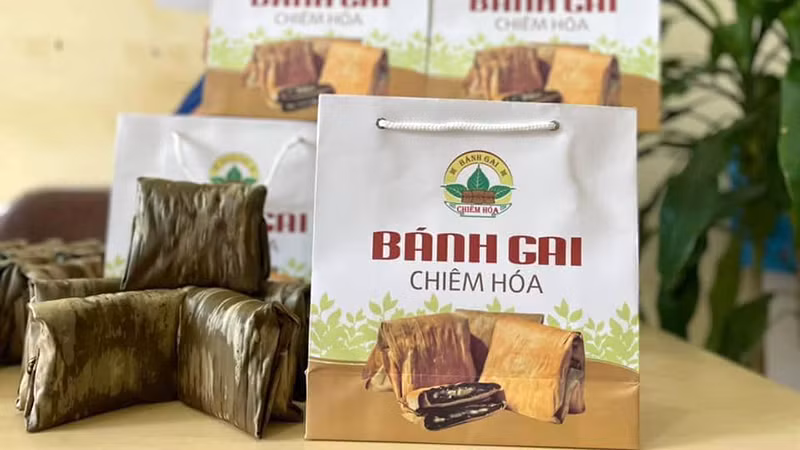 Bánh gai Chiêm Hóa, sản phẩm OCOP 4 sao của Tuyên Quang. (Ảnh: OCOP Tuyên Quang)