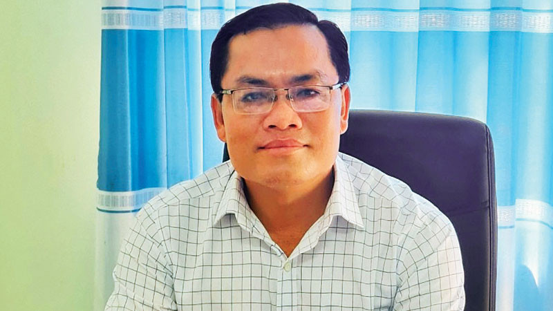 Đồng chí NGÔ VŨ THĂNG, Bí thư Huyện ủy Hồng Dân (Bạc Liêu)
