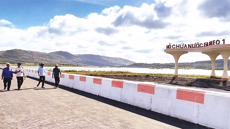 Hồ chứa nước Ea H’leo 1 đã hoàn thành giai đoạn 1 đưa vào sử dụng.