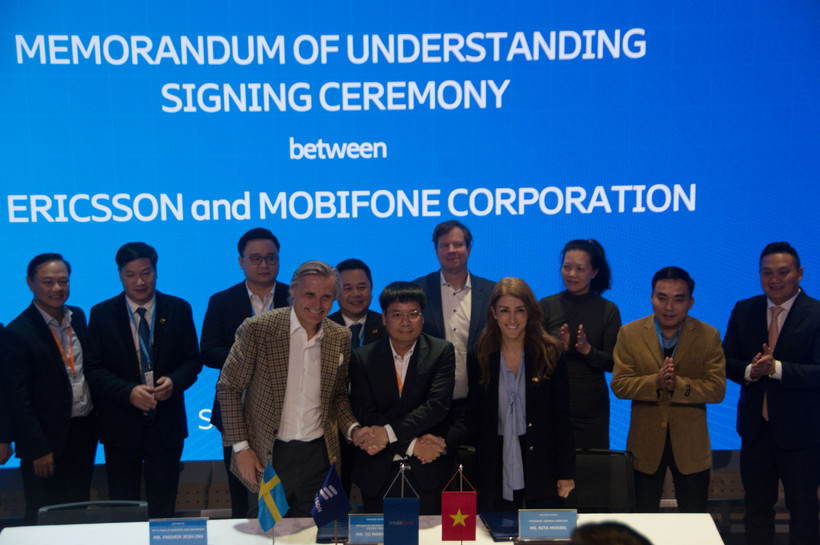 Ericsson và Mobifone ký kết biên bản ghi nhớ (MoU) để thành lập Trung tâm Đổi mới sáng tạo 5G.