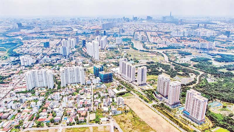 Một góc đô thị Thành phố Hồ Chí Minh.