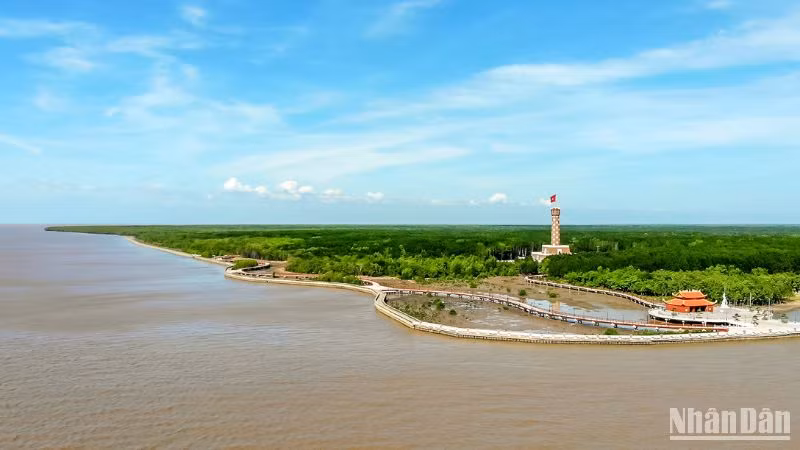 Đất Mũi Cà Mau trải qua hàng trăm năm được hình thành bởi vùng bãi bồi rộng lớn (hay còn gọi là bãi bồi Mũi Cà Mau). Bãi bồi Mũi Cà Mau thuộc địa phận 5 xã: Đất Mũi, Viên An (huyện Ngọc Hiển), Đất Mới (huyện Năm Căn), Nguyễn Việt Khái, Tân Hưng Tây (huyện Phú Tân) do Vườn quốc gia Mũi Cà Mau quản lý.