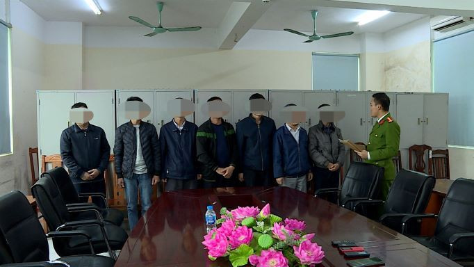 Các bị can trong vụ án.