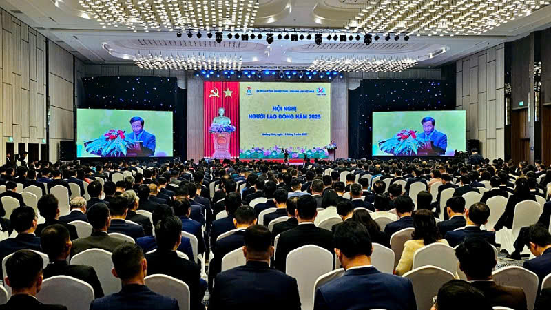 Quang cảnh Hội nghị người lao động TKV năm 2025.
