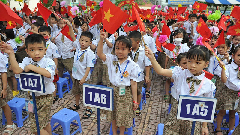 Học sinh tiểu học Hà Nội. (Ảnh: ĐĂNG KHOA)