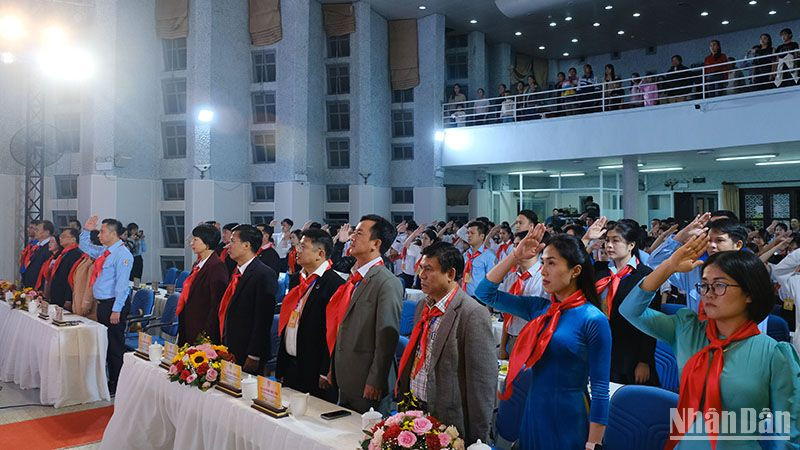 Quang cảnh Đại hội Cháu ngoan Bác Hồ tỉnh Lâm Đồng lần thứ XIII.