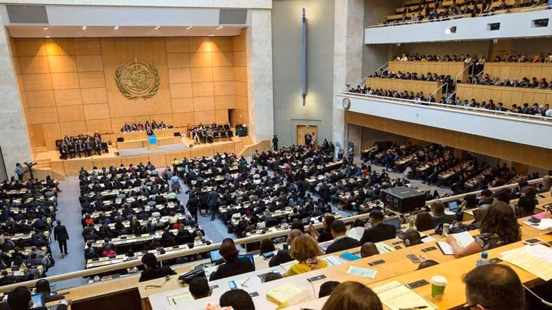 Kỳ họp Đại hội đồng Y tế Thế giới (WHA) lần thứ 76 khai mạc tại Thụy Sĩ. (Ảnh PAHO)