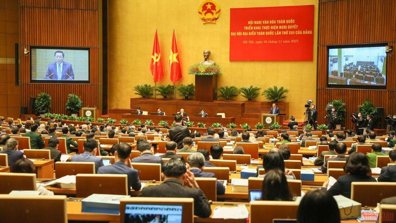 Hội nghị Văn hóa toàn quốc tháng 11/2021 (Ảnh: Đăng Khoa).