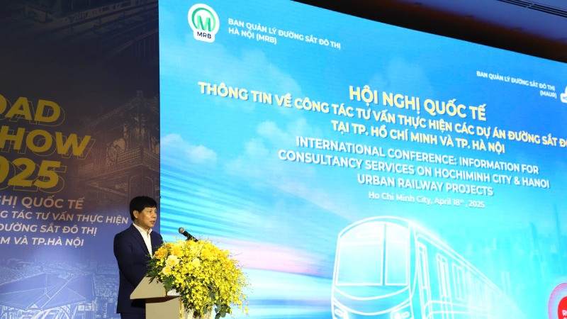 Hội nghị quốc tế thông tin về công tác tư vấn thực hiện các dự án đường sắt đô thị tại Thành phố Hồ Chí Minh và thành phố Hà Nội (Ảnh: QUÝ HIỀN)