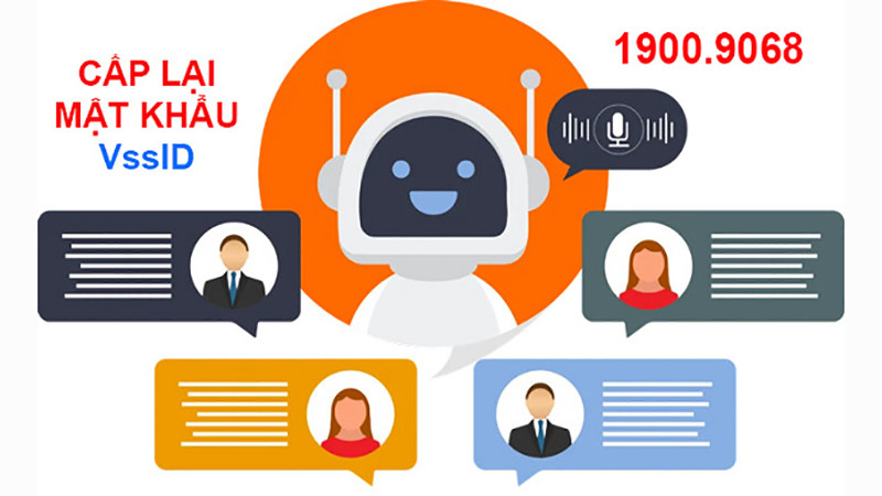 Trợ lý ảo hỗ trợ cấp lại mật khẩu VssID.