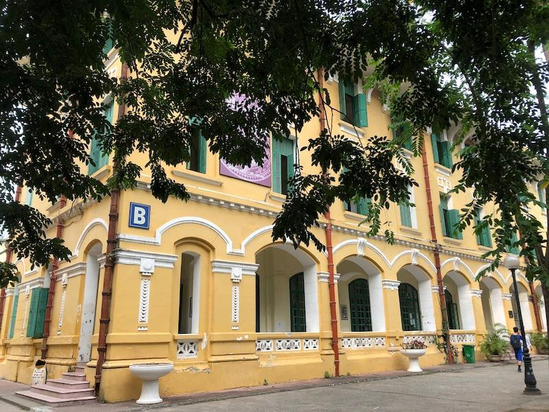 Trường trung học phổ thông Chu Văn An. (Ảnh: THÙY LINH)