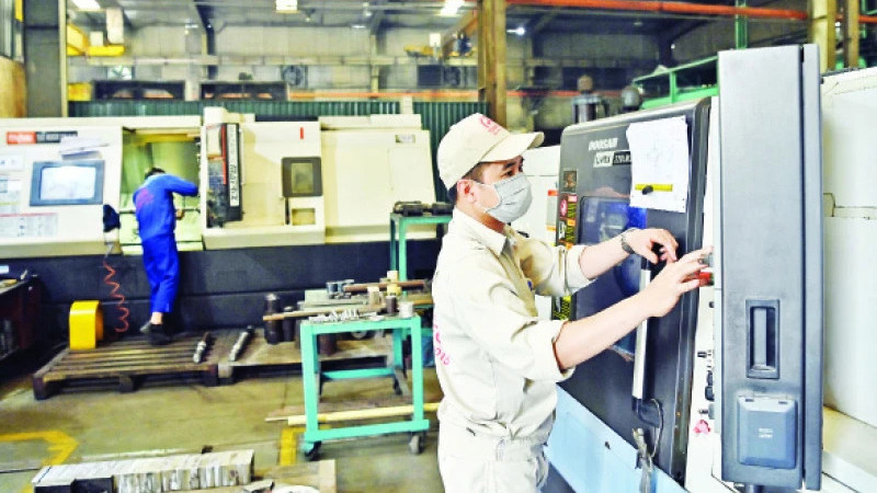 Lao động tại Công ty Tomeco An Khang. Ảnh: ĐĂNG ANH