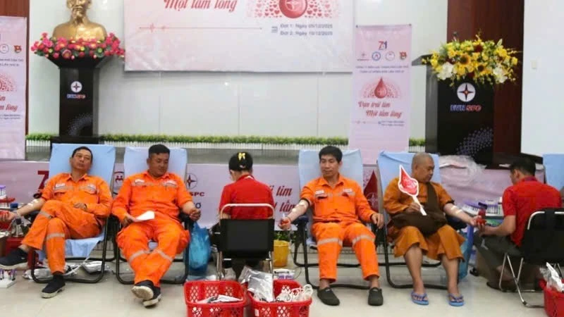 Các tình nguyện viên tham gia chương trình.