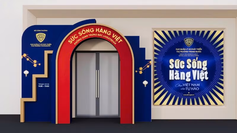 Không gian trưng bày kết hợp livestream quảng bá và tiêu thụ hàng Việt Nam sẽ chính thức mở cửa từ ngày 5/2 tới đây tại Hà Nội.