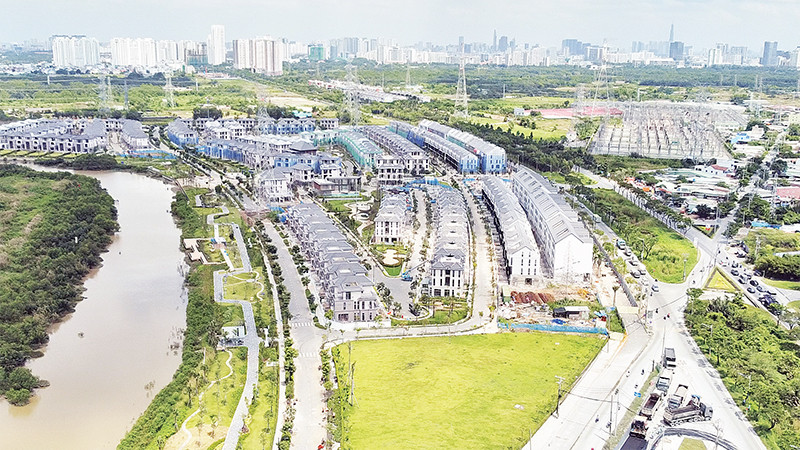 Một góc huyện Nhà Bè. (Ảnh: Thế Anh) 