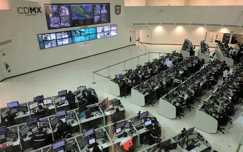 Trung tâm cảnh báo địa chấn của thủ đô Mexico City. (Ảnh USGS) 