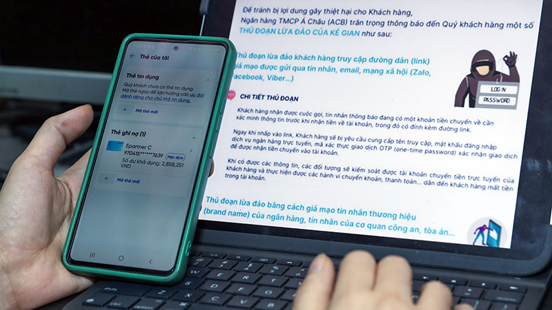 Người dân cần cảnh giác trước các cuộc gọi rác, tin nhắn rác. (Ảnh QUANG VINH) 