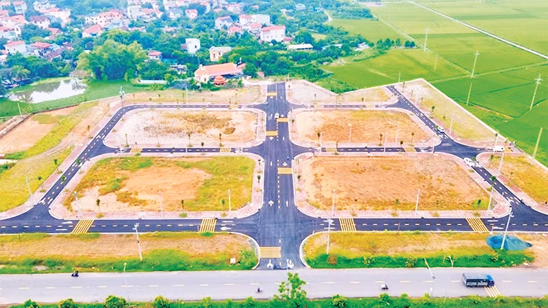 Khu đất đấu giá Dộc Tranh, xã Trạch Mỹ Lộc, huyện Phúc Thọ. 