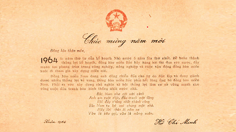Nhớ Lời Chúc mừng năm mới Xuân Giáp Thìn của Bác 60 năm trước 