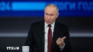 Tổng thống Nga Vladimir Putin. (Ảnh: THX/TTXVN)