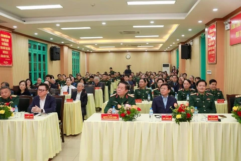 Các đại biểu tham dự buổi gặp mặt văn nghệ sĩ đầu Xuân năm 2026.