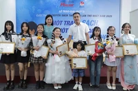 Các bé đoạt giải trong đợt 2 Cuộc thi Kể chuyện sách thiếu nhi lần 1. (Ảnh: Ban Tổ chức)