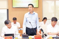 Lãnh đạo Sở Quy hoạch-Kiến trúc Hà Nội giải trình với Hội đồng nhân dân thành phố về công tác quy hoạch công viên, vườn hoa trên địa bàn. (Ảnh LÊ HẢI)